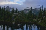 Tuck Lake in sunshine, rain, snow, hail and wind.