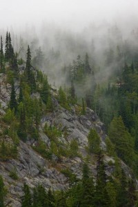 Tuck Lake in sunshine, rain, snow, hail and wind.